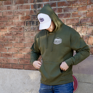 Army Green-Crest Hoodie